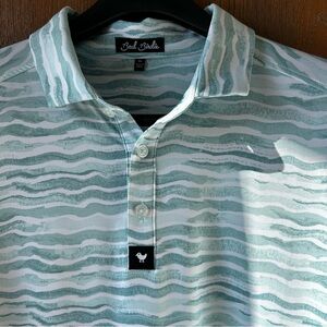 Bad Birdie Rip Drives Mint Wave Golf Polo Shirt Size XL